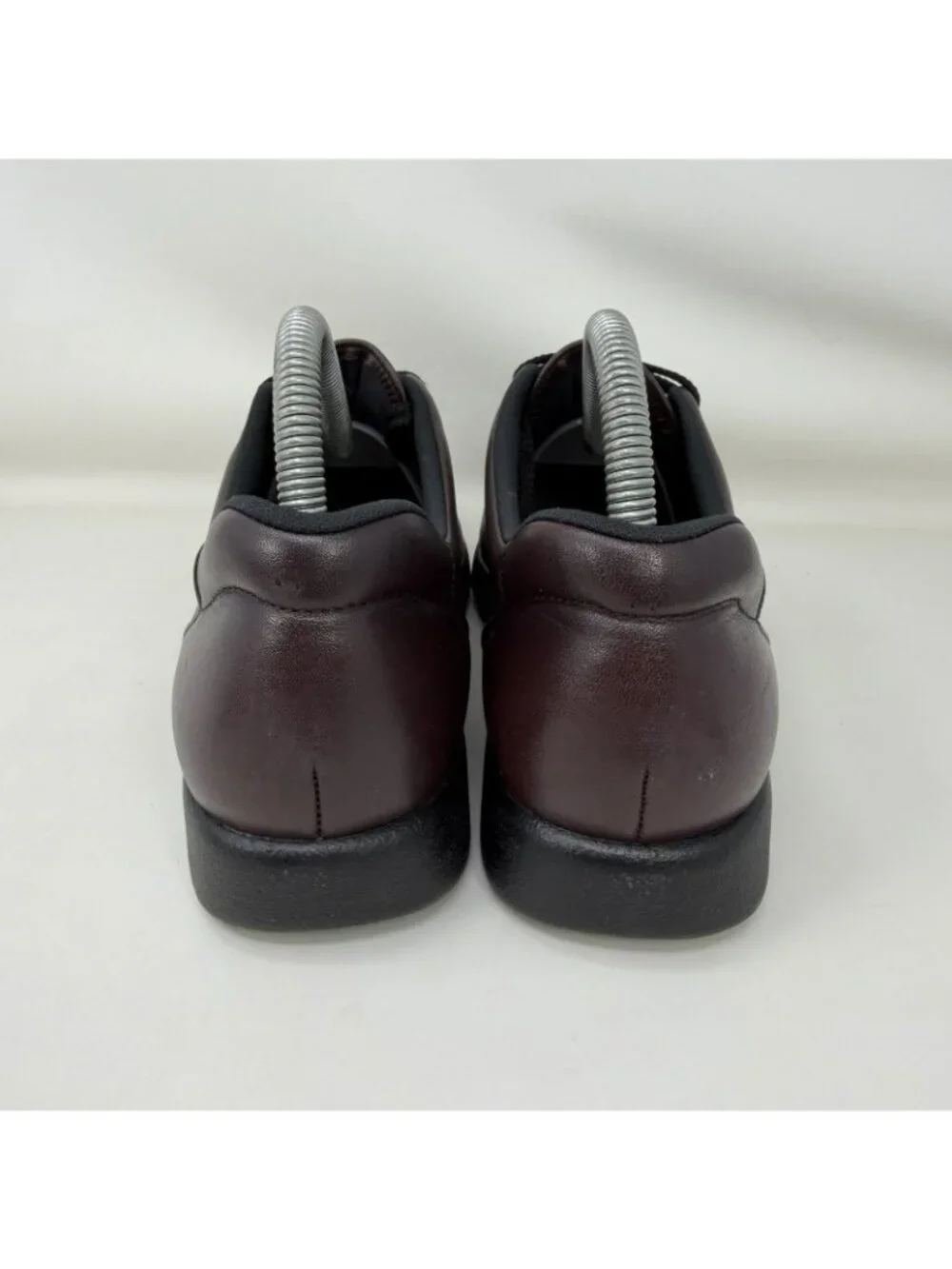 SAS Take Time Leather Comfort Shoes Loafers Maroon Black Women's Size 8 N